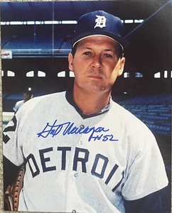 Hal Naragon Autographed 8x10 1968 Detroit Tigers with Ticket COA & - Picture 1 of 1