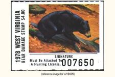 D2K West Virginia Bear Damage 'DS' 1978 $4.00