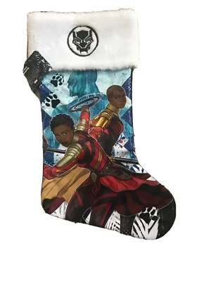 "Medias de Navidad de satén Avengers Black Panther 16""" Foto 1 de 3
