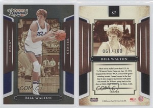 2008 Donruss Americana Sports Legends Mirror Blue /100 Bill Walton #87 HOF