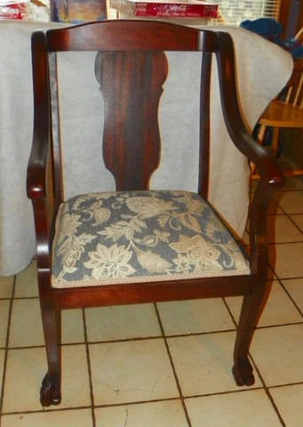 Mahogany Empire Armchair / Parlor Chair  (AC175) Cover