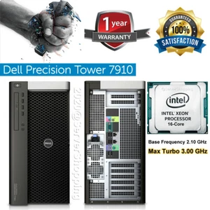 Dell Precision Tower 7910 E5-2683v4 16C 3.00GHz 64GB RAM Quadro K4000 3GB NO HDD - Picture 1 of 11