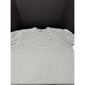 Carhartt Shirt Mens 3XL Original Fit Light Gray Short Sleeve Pocket Work Wear - Picture 1 of 5