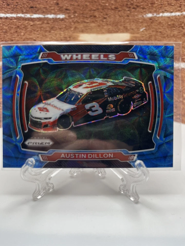 2021 Panini Prizm Prizms Carolina Blue Scope #70 Austin Dillon W /99 - Image 1 of 2