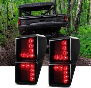 For 2018-2022 Polaris Ranger 1000 Xp Smoke Crew Left & Right Tail Lights Pair - Imagen 1 de 11