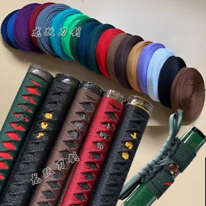 Fodero manico multicolore Ito Sageo cavo avvolgimento spada giapponese manutenzione - Foto 1 di 20