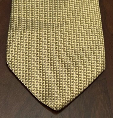 Corbata de cuello Lands End dorada hecha a mano 100 % seda para hombre hecha en Estados Unidos Foto 1 de 4