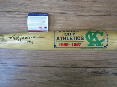 Reggie Jackson Autograph Signed Auto Bat Cooperstown PSA Kansas City Athletics - Image 1 of 4
