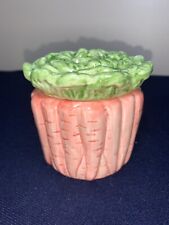 Vintage 1987 Fitz & Floyd Carrot Trinket Box/Small Covered Dish 4"
