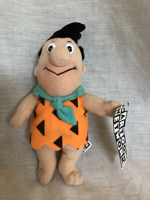 Juguete de peluche Fred Picapiedra 1997 Cartoon Network 8" con etiquetas Foto 1 de 4