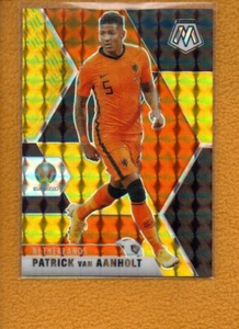 Patrick van Aanholt 2021 Mosaic UEFA Black Gold Prizm #147 Netherlands 5/8 1/1 - Picture 1 of 2