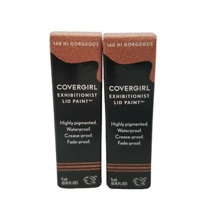 2x Covergirl Exhibitionist Eye Lid Paint #140 Hi Gorgeous .16 oz Eye Shadow NEW. - Picture 1 of 3