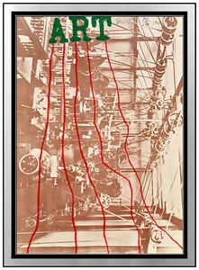 Jim Dine Large Original Color Lithograph Hand Signed Authentic Pop Art Framed - Picture 1 of 6