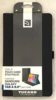 Tucano 8 Gala Folio Case for Samsung Tab A 8.0" July 2019 Black - Image 1 of 2