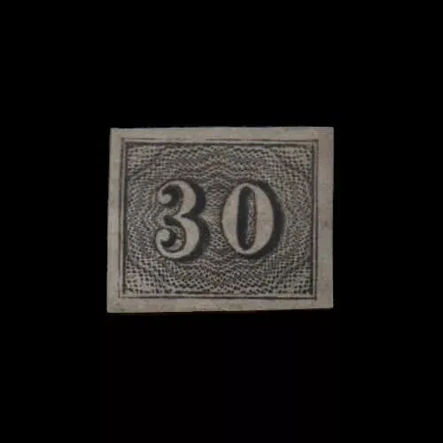 Vertical numeral - Brazil 1850 Goat Eye – 60 RÉIS - RHM 13 - Image 1 of 1