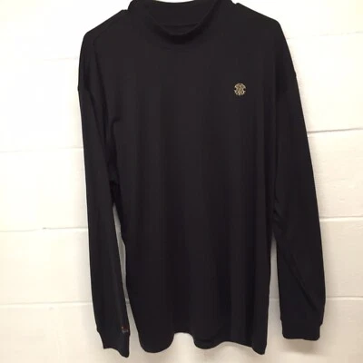 Top suéter negro manga larga Greg Norman Golf Play Dry XXL para hombre Foto 1 de 4