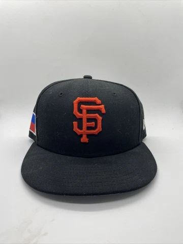San Francisco Giants New Era Black Philippines Flag 59FIFTY Fitted Hat 7 1/8 Cover
