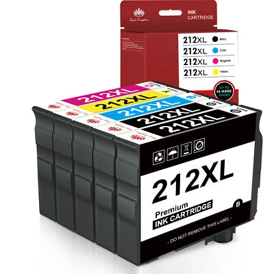 212-XL Ink compatible with Epson 212XL Workforce XP-4100 WF-2850 Printer Lot - Image 1 of 4