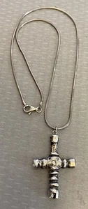 MCM Escandinavo Firmado SUECIA Brutalista Plata Esterlina 925 Collar 18" - Imagen 1 de 9