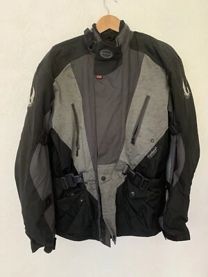 Vintage BELSTAFF Cordura Weatherproof Black Grey Motorcycle Jacket XL  VGC RARE - Image 1 of 4
