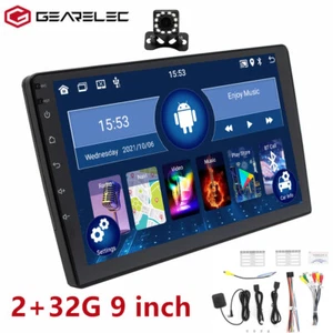 9'' Android 13 Car Stereo Radio Bluetooth WiFi GPS AUX Input FM Video MP5 Player - Picture 1 of 17