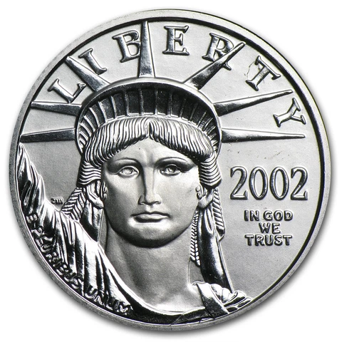 2002 1/4 oz Platinum American Eagle BU - SKU #12469 Cover