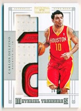 2012-13 National Treasures Carlos Delfino Material Jumbo Patch #79 (16/25)
