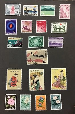 JAPAN 1956-1961 VF-XF MNH & Used Lot Between Sc#641-723,    (W47) - Image 1 of 2