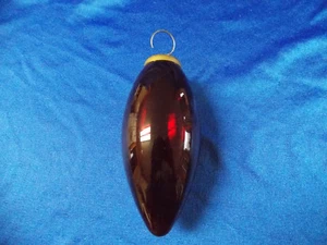 Vintage Murano Fenton Glass Light Bulb 8 oz Christmas Ornament - Red RARE - Picture 1 of 2