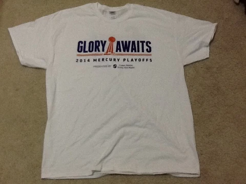 Phoenix Mercury T-Shirt EXTA LARGE XL Men's WNBA Playoff Championship 2014 SGA Cover