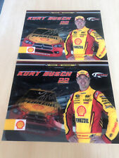 LOT of 2 Kurt Busch #22 Pennzoil HOLOGRAPHIC AUTOGRAPHED SIGNED Hero Cards #N10