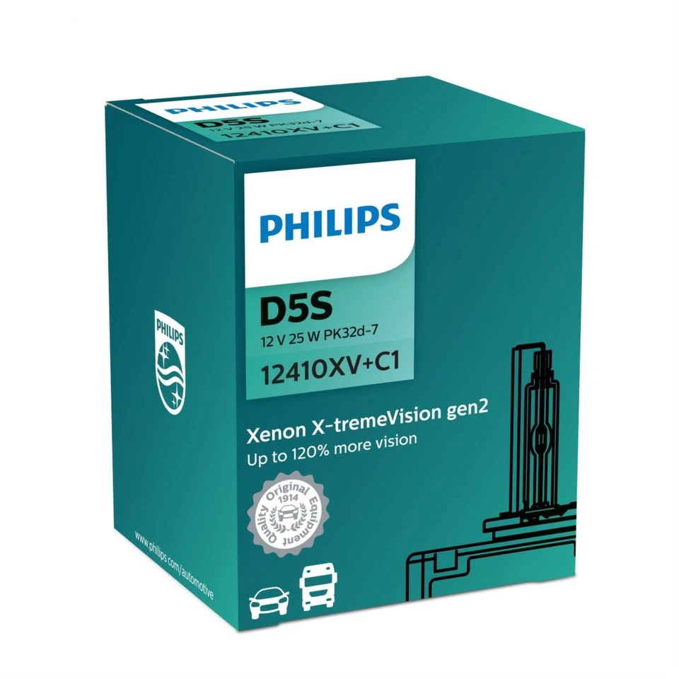 Philips X-TremeVision Gen2 12/24 D5S XENON BRÛLEUR 25W 12V Ampoules Auto - Photo 1/1