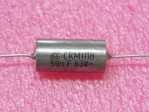 Lot de 5 - condo condensateur axial tantale CKM111B 63v 59nF - Imagen 1 de 1