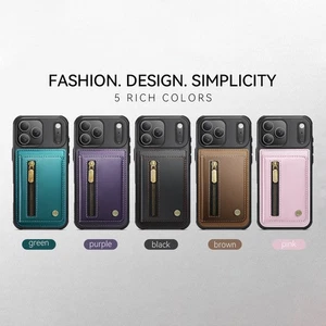Magnetische Hülle für iPhone 17 Pro Max Air 16 15 14 13 abnehmbarem Geldbeutel - Bild 1 von 20