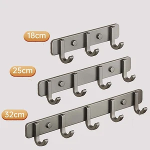 Gancho de pared de aluminio espacial para toallas ropa o accesorios no requiere perforación - Imagen 1 de 79