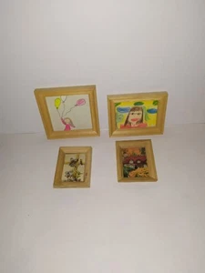 4 x Nostalgia Picture Living Room Dolls House Dolls House Gallery - Picture 1 of 1
