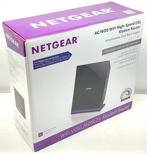 Netgear AC1600 WiFi High-Speed DSL Modem Router Dual Band Gigabit D6400 - Picture 1 of 11