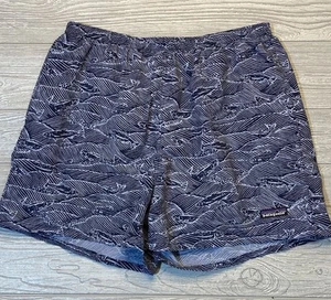 Patagonia Herren Baggies Shorts 4" Schrittlänge blau Fischmuster gefüttert Größe Large - Bild 1 von 9