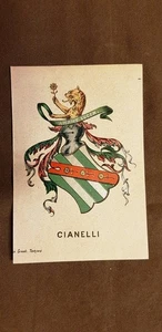 Stemma Cianelli Famiglia nobile Cromolitografia del 1880 Annuario nobiltà - Picture 1 of 1