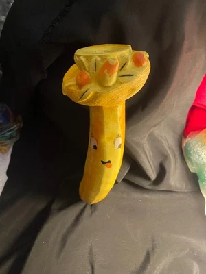 VTG Rubber Face Chiquita Banana Carmen Miranda Squeak Toy  9" by Allen Jay 2B9 - Image 1 of 4