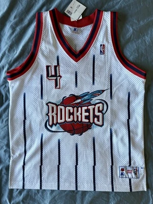 Camiseta deportiva auténtica firmada por Charles Barkley de los Houston Rockets 1997-98 talla 48 Foto 1 de 4