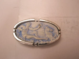 Poseidon Greek God Sea Horse Earthquake Trident Vintage TINY SMALL Tie Bar Clip - Picture 1 of 6