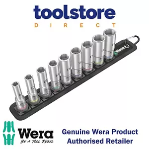 Wera 05004545001 Riemen B tief 1 Steckdosensatz, 3/8" Antrieb, 9 Stück - Bild 1 von 9