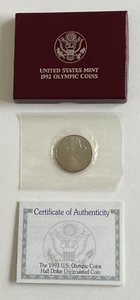 1992 Olympic US Mint Commerative Unc. Half Dollar - Free Shipping - Picture 1 of 3
