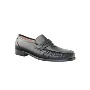 Climate Full Leather Loafers for Men Pull On Casual Comfortable Business Shoes - Picture 1 of 6
