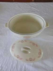 Sango Coquille Japan Stoneware 3664 Large 11" x  7.5" Baking Serving Dish w Lid - Picture 1 of 6