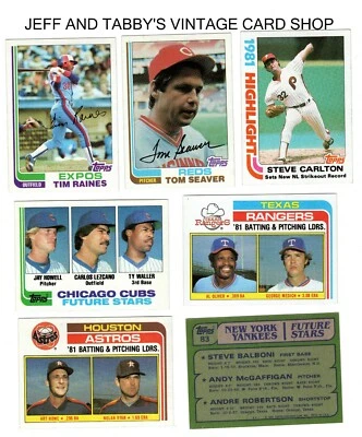 1982 TOPPS BASEBALL  TRADED / SEE DROP DOWN MENU 4 CARD U WILL RECEIVE - Image 1 of 4