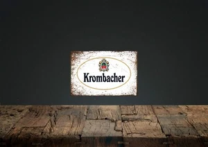 Krombacher Metall Bier Schild, Höhle, Bierhütte. Vintage Look. - Bild 1 von 1
