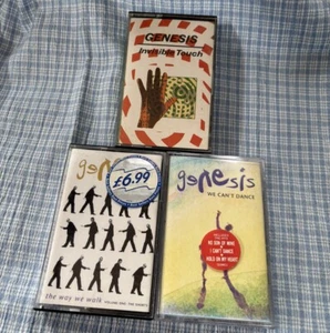 3 Genesis Cassette Tapes Invisible Touch We Can’t Dance The Way We Walk - Picture 1 of 15