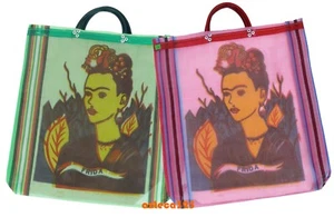 2 PACK Frida Mesh Market Bag Large Eco Purse Reusable in Assorted Colors - Picture 1 of 1